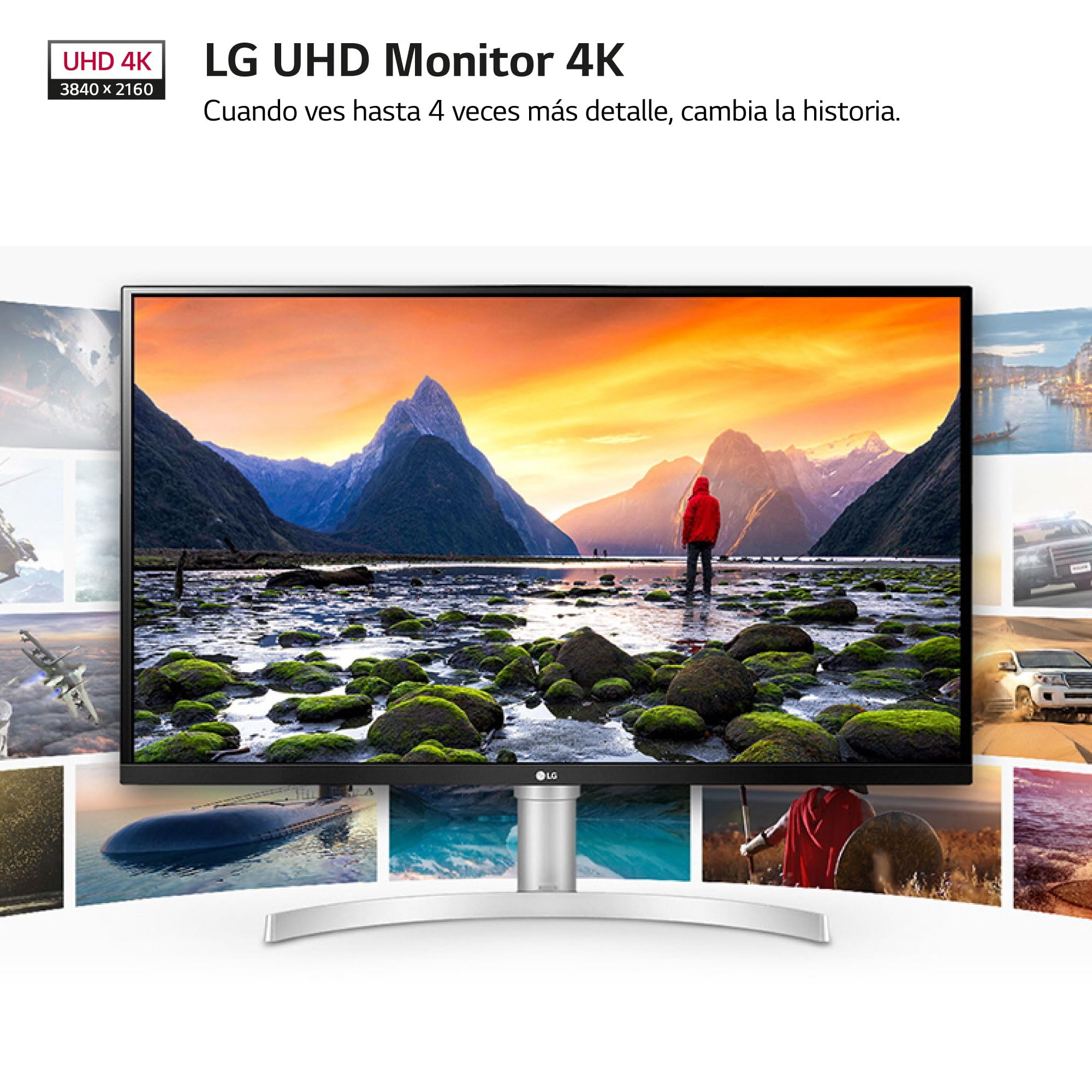 Monitor Profesional Polivalente LG UltraFine 27UL500P-W 27'/ 4K/ Blanco Monitor Profesional Polivalente LG UltraFine 27UL500P-W 27'/ 4K/ Blanco